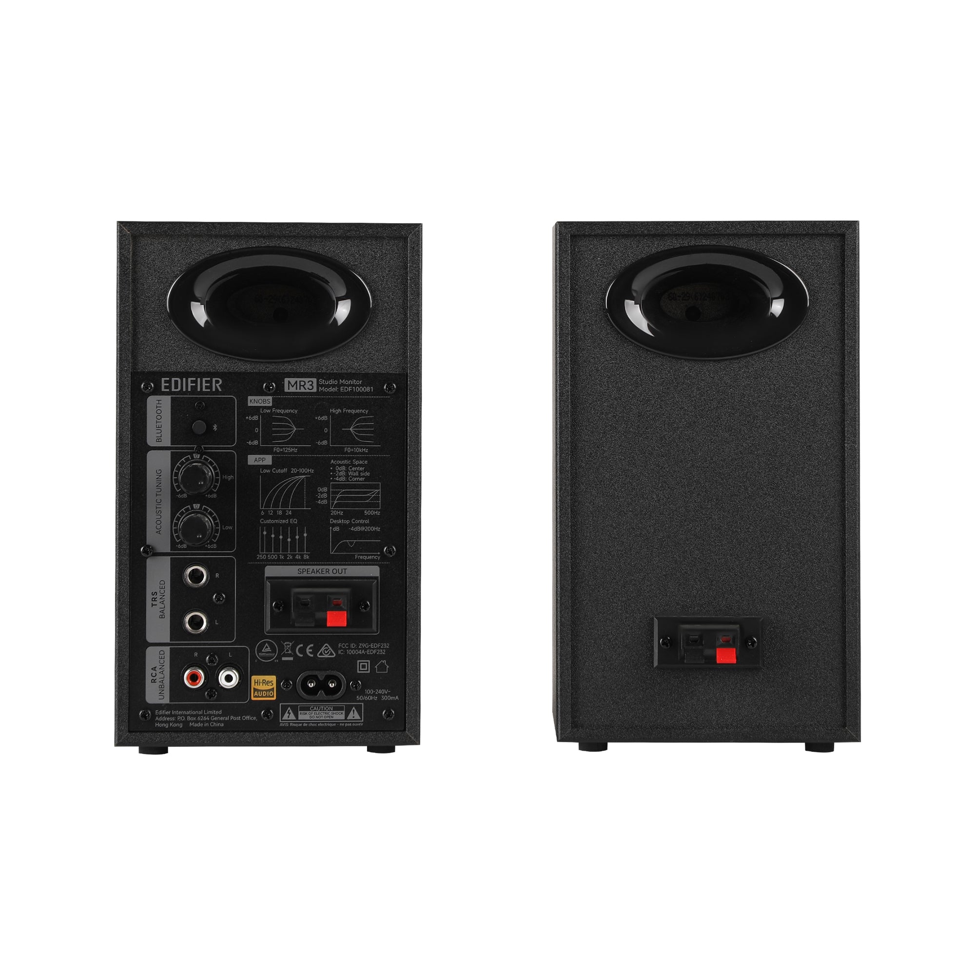 Enceintes de studio amplifiées MR3