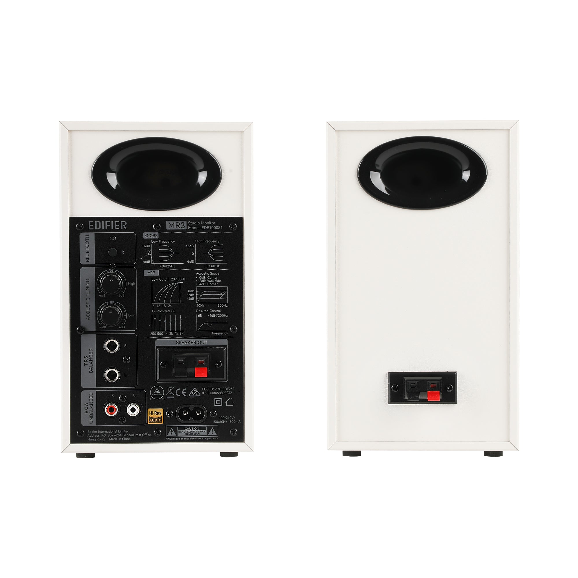 Enceintes de studio amplifiées MR3